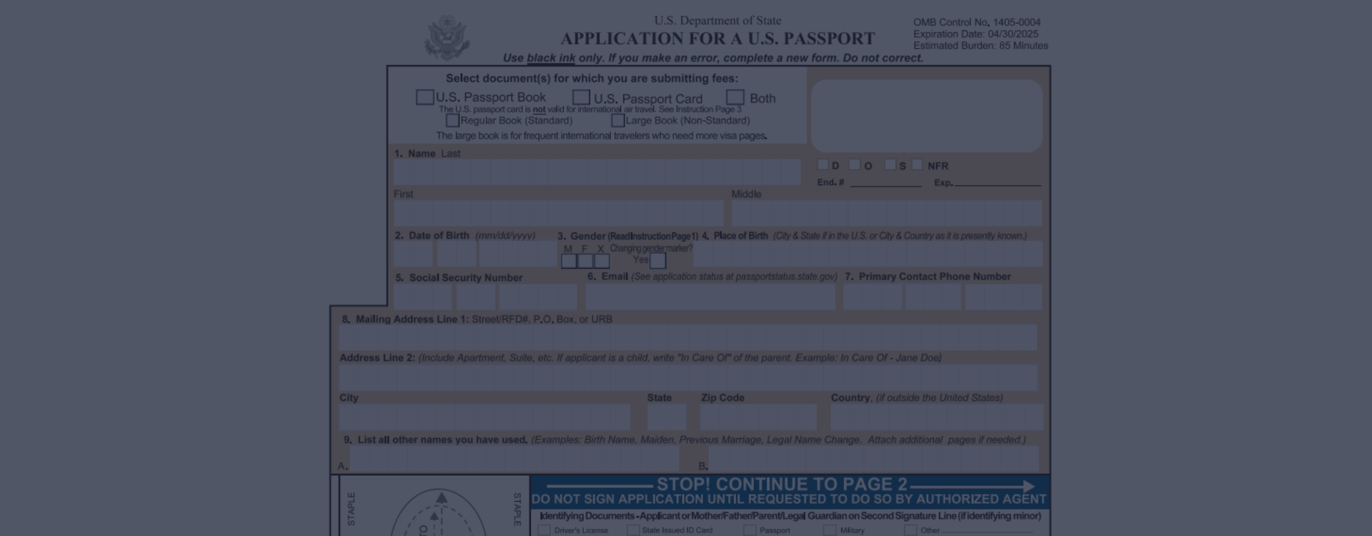 Ds 11 Us Passport Application ᐉ Ds 11 Fillable Form To Fill Online And Printable Pdf For Download 9138